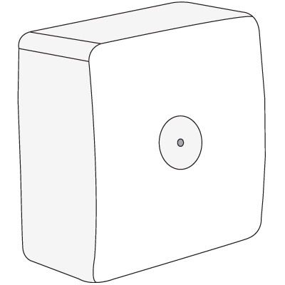 Коробка распределительная в кабель-канал 75.5х75.5х34мм SDMN
