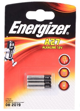 Батарейка ENERGIZER Alkaline LR27/A27/MN27 BL2