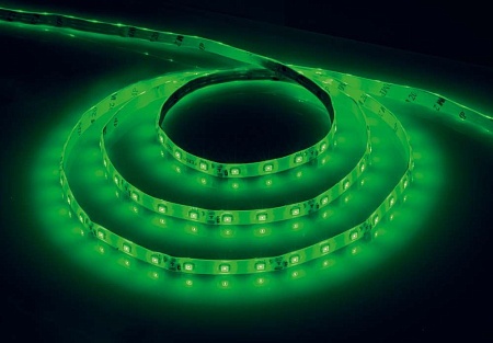Светодиодная LED лента 4,8Вт/м Feron LS604, 60SMD(2835) 5м IP65 12В зеленый