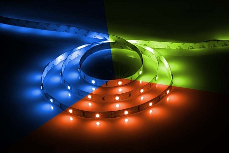 Светодиодная LED лента 7,2Вт/м Feron LS606, 30SMD(5050) 5м IP20 12В RGB