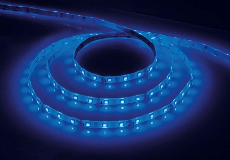 Светодиодная LED лента 4,8Вт/м Feron LS604, 60SMD(2835) 5м IP65 12В синий
