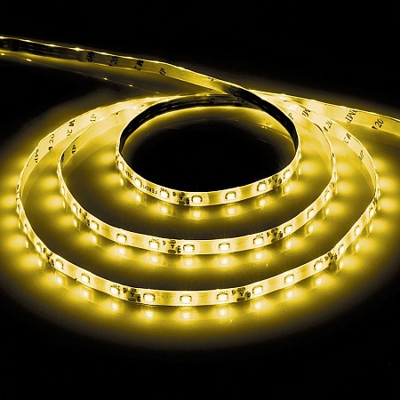 Светодиодная LED лента 4,8Вт/м Feron LS603, 60SMD(2835) 5м IP20 12В желтый
