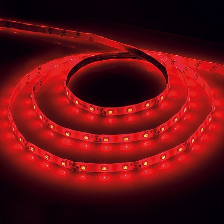 Светодиодная LED лента 4,8Вт/м Feron LS603, 60SMD(2835) 5м IP20 12В красный