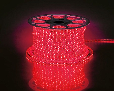 Светодиодная LED лента 4,4Вт/м Feron LS704, 60SMD(2835) 1м IP65 220В красный