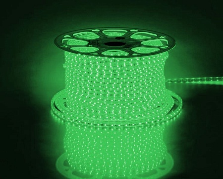 Светодиодная LED лента 4,4Вт/м Feron LS704, 60SMD(3528) 1м IP65 220В зеленый
