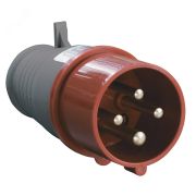 Вилка кабельная 16А 3Р+E IР44 переносная 380В 014 PSR02-016-4