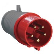 Вилка кабельная 16А 3Р+N+E IР44 переносная 380В 015 PSR02-016-5