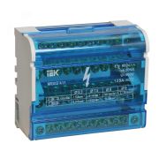 Шина на DIN-рейку в корпусе (кросс-модуль) 3L+PEN 4х11 YND10-4-11-125