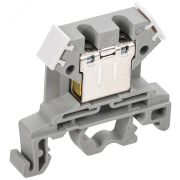 Клемма ЗНИ-6 мм.кв. серый YZN10-006-K03