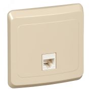 ЭТЮД Розетка компьютерная RJ45 категория 5 бежевая KOMC-001K