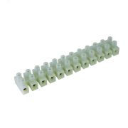 Клеммник 12П 85 градусов 450V 57A 10мм.кв. белый полипропилен 43412PL/B