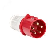 Вилка кабельная 16А 3Р+N+Е IP44 переносная 380В ps-015-16-380