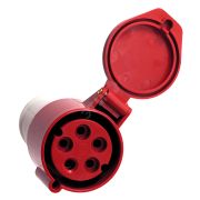 Розетка кабельная 32А 3Р+N+Е IP44 переносная 380В ps-225-32-380