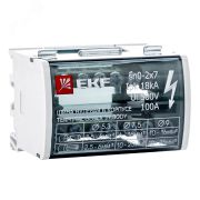 Шина нулевая в корпусе 2х7 100А sn0-2x7