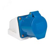 Розетка кабельная 16А 2Р+Е IP44 на поверхность 220В ps-113-16-220