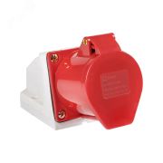 Розетка кабельная 16А 3Р+N+Е IP44 на поверхность 380В ps-115-16-380