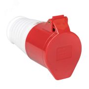 Розетка кабельная 32А 3Р+Е IP44 переносная 380В ps-224-32-380