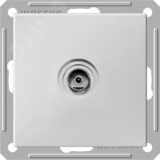W59 Розетка телевизионная TV скрытая в рамку белая RTS-151-1-86