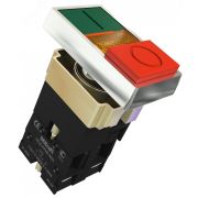 Переключатель PPBB d22мм 2 позиции I-O зеленый-красный неон 25062DEK