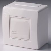 Коробка для миниканалов с выключателем 10002