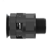 Муфта труба-коробка DN 17мм М20х1,5 полиамид черная PAM17M20N
