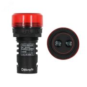 Лампа ADDS 22мм красная LED 24В 25066DEK