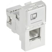 Розетка компьютерная RJ45 UTP категория 5e 1 модуль CKK-40D-RI1-K01