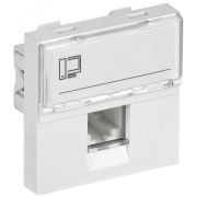 Розетка компьютерная RJ45 UTP категория 5e 2 модуля CKK-40D-RI2-K01