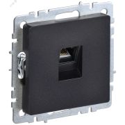 BRITE Розетка компьютерная RJ45 кат.5E РК10-БрЧ черный BR-K10-1-K02