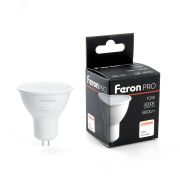 Лампа светодиодная LED 10вт 230в GU5.3 белый Feron.PRO 38159