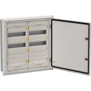 TITAN 5 Корпус металлический ЩРв-72 (2х36) 630х625х130мм IP31 серый (одна дверь) TI5-50-V-2X036-31-7035