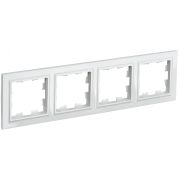BRITE Рамка 4 поста РУ-4-БрБ белый BR-M42-K01