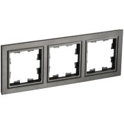 BRITE Рамка 3 поста РУ-3-БрТБ темная бронза BR-M32-K45
