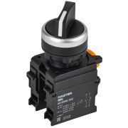 Переключатель 2 полож. 1NO+1NC чёрный MASTER IEK MI-SW60-11X2-3-24-2-K02