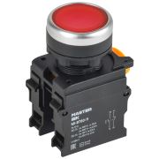 Кнопка d=22мм 1NO+1NC красная MASTER IEK MI-BT60-11-3-22-K04