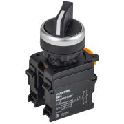 Переключатель длин. ручка 2 полож. 1NO+1NC чёрный MASTER IEK MI-SW60-11XB2-3-25-2-K02
