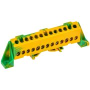 TEKFOR Шина PE земля в комбинированном DIN-изоляторе Стойка 6х9-13-ЖЗ IEK TF-NN10-13-DP-K52