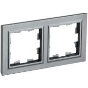 BRITE Рамка 2 поста РУ-2-БрС сталь BR-M22-K46