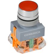 Кнопка D7-11BN d=22мм 1з+1р кр. GENERICA BBT50-11BN-3-22-K04-G