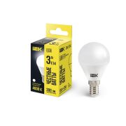 Лампа светодиодная G45 шар 3Вт 230В 4000К E14 IEK LLE-G45-3-230-40-E14