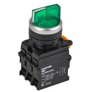 Переключатель с подсветкой 3 полож. 2NO зеленый MASTER IEK MI-SW60-20XD-4-14-3-K06