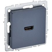 BRITE Розетка HDMI РHDMI-0-БрМ маренго BR-H10-K35