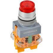 Кнопка D7-11DNZS d=22мм 1з+1р с подсв. и фикс. кр. GENERICA BBT50-11DNZS-3-11-K04-G