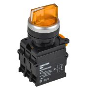 Переключатель с подсветкой 3 полож. 2NO жёлтый MASTER IEK MI-SW60-20XD-4-14-3-K05