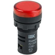 Лампа AD22DS LED матрица 22мм красный 230В BLS10-ADDS-230-K04