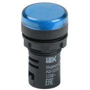 Лампа AD22DS LED матрица 22мм синий 230В BLS10-ADDS-230-K07