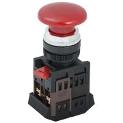 Кнопка красная AEA-22 Гриб без подсветки 1з+1р 240В BBG30-AEA-K04