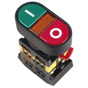 Кнопка APBB-22N I-O с подсветкой неон 1з+1р 240В BBD10-APBB-K51