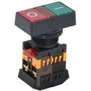 Кнопка PPBB-30N I-O с подсветкой неон 1з+1р 240В BBD20-PPBB-K51