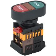 Кнопка APBB-22N Пуск-Стоп с подсветкой неон 1з+1р 240В BBD11-APBB-K51